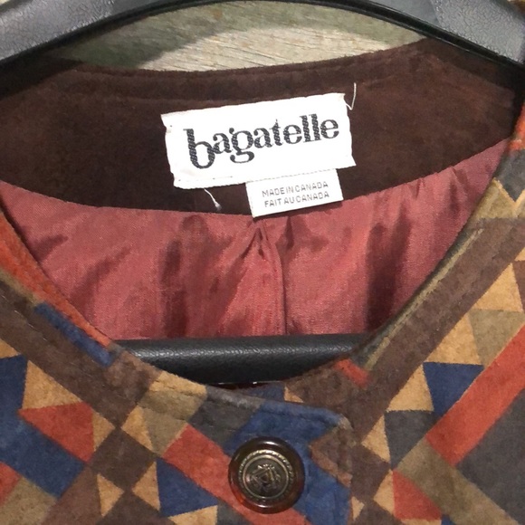 Vintage Suede Leather Aztec Navajo fringe crop jacket - Picture 5 of 12